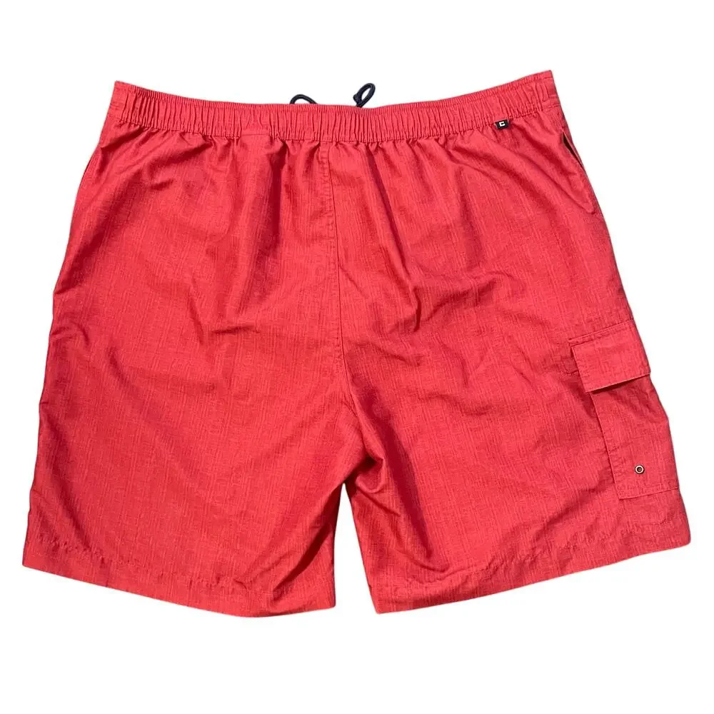 Chaps Men’s Swim Trunks Board Shorts Drawcord Waist Size XXL Red